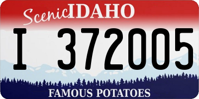 ID license plate I372005