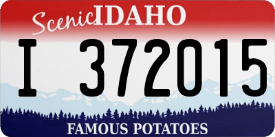 ID license plate I372015