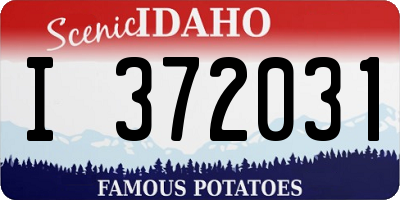 ID license plate I372031