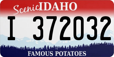 ID license plate I372032
