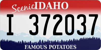 ID license plate I372037