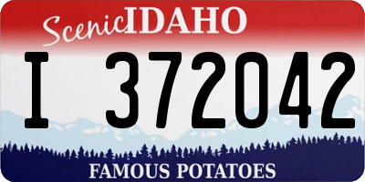ID license plate I372042