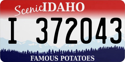 ID license plate I372043