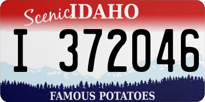 ID license plate I372046