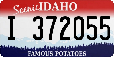 ID license plate I372055