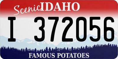 ID license plate I372056