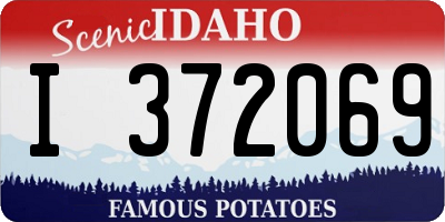 ID license plate I372069