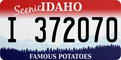 ID license plate I372070