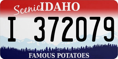 ID license plate I372079