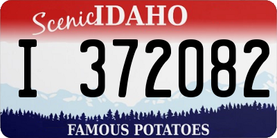 ID license plate I372082