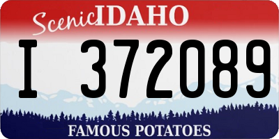 ID license plate I372089