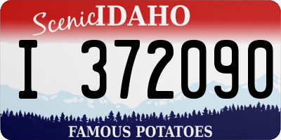 ID license plate I372090