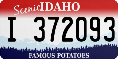 ID license plate I372093