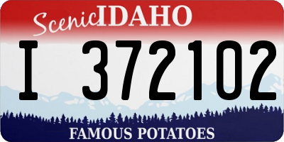 ID license plate I372102