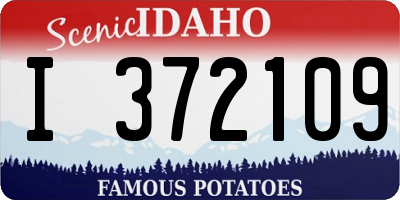 ID license plate I372109
