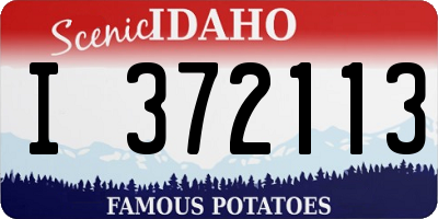 ID license plate I372113