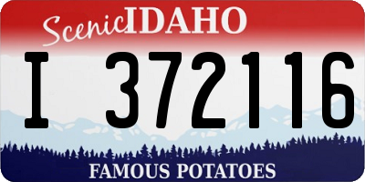 ID license plate I372116