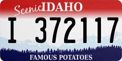 ID license plate I372117