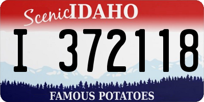 ID license plate I372118