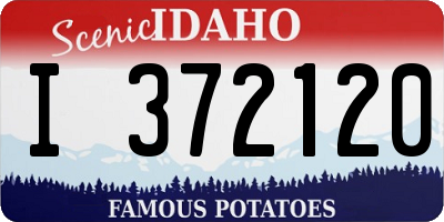 ID license plate I372120