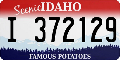 ID license plate I372129
