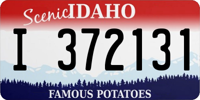 ID license plate I372131