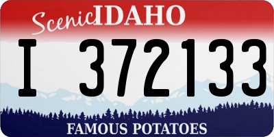 ID license plate I372133