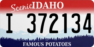 ID license plate I372134