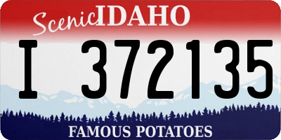 ID license plate I372135