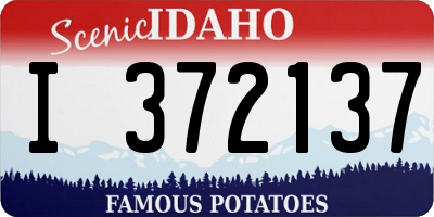 ID license plate I372137