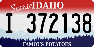 ID license plate I372138