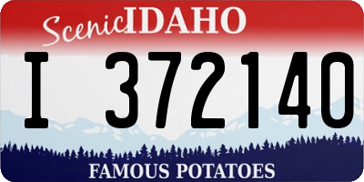 ID license plate I372140