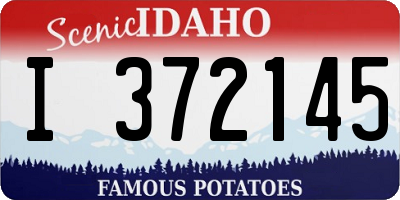 ID license plate I372145