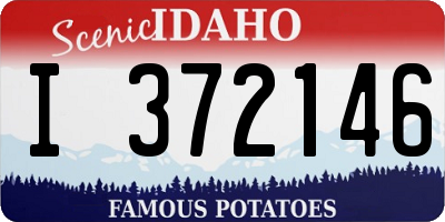 ID license plate I372146