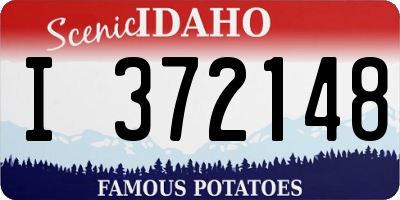 ID license plate I372148