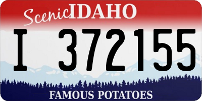 ID license plate I372155