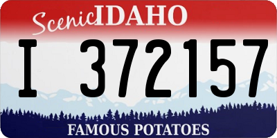 ID license plate I372157