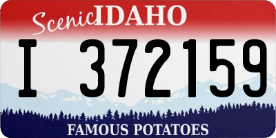 ID license plate I372159