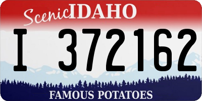 ID license plate I372162