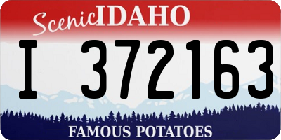 ID license plate I372163