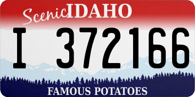 ID license plate I372166