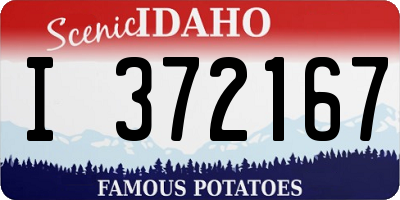 ID license plate I372167