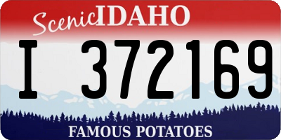 ID license plate I372169