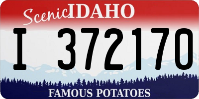 ID license plate I372170