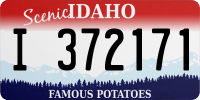 ID license plate I372171