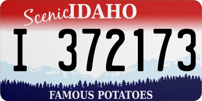 ID license plate I372173