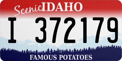 ID license plate I372179