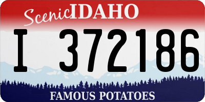 ID license plate I372186