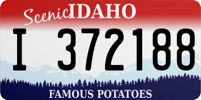 ID license plate I372188