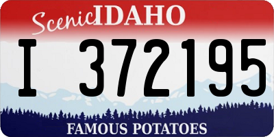 ID license plate I372195